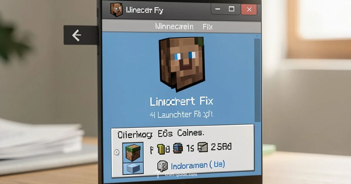 Launcher Fix - Craft Guide