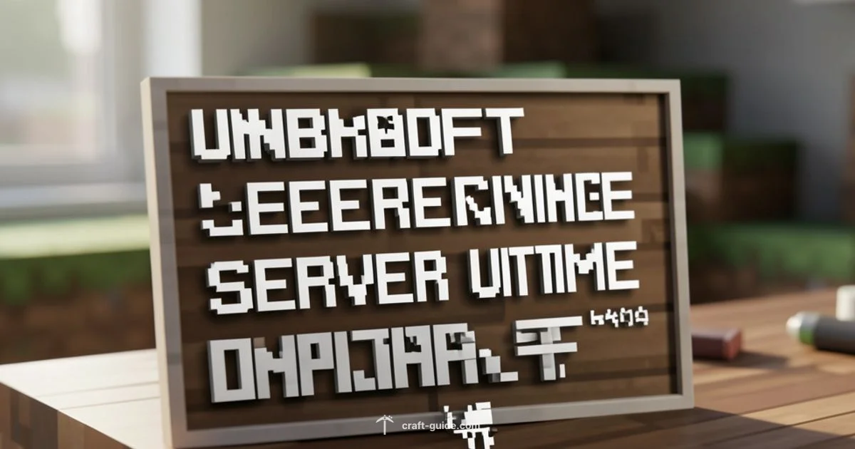 Server Uptime - Craft Guide