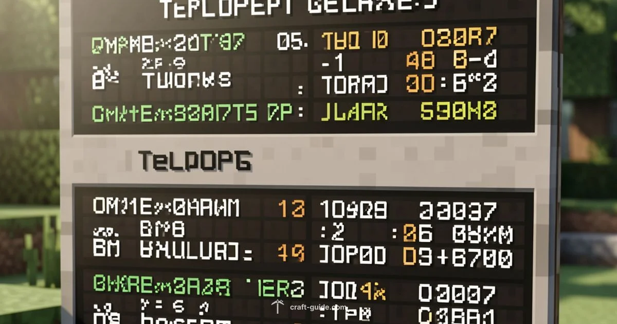 Teleport to Coords - Craft Guide